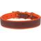 Show in main carousel: CollarDirect Soft Padded Leather Dog Collar, Orange, Medium slide 2 of 3