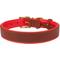 Show in main carousel: CollarDirect Soft Padded Leather Dog Collar, Red, Large slide 2 of 3