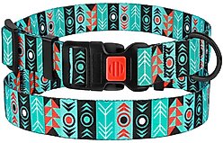 CollarDirect Tribal Aztec Nylon Dog Collar, Pattern 1, Small: 10 to 13-in neck, 5/8-in wide