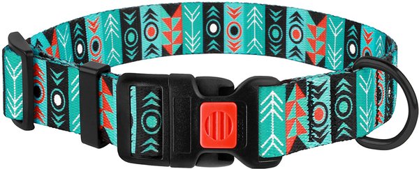 Show full view: CollarDirect Tribal Aztec Nylon Dog Collar, Pattern 1, Small: 10 to 13-in neck, 5/8-in wide slide 4 of 8