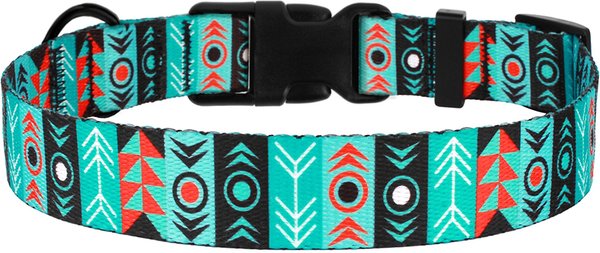 Show full view: CollarDirect Tribal Aztec Nylon Dog Collar, Pattern 1, Small: 10 to 13-in neck, 5/8-in wide slide 5 of 8
