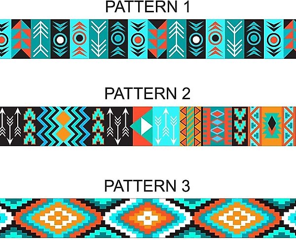 Show full view: CollarDirect Tribal Aztec Nylon Dog Collar, Pattern 1, Small: 10 to 13-in neck, 5/8-in wide slide 7 of 8