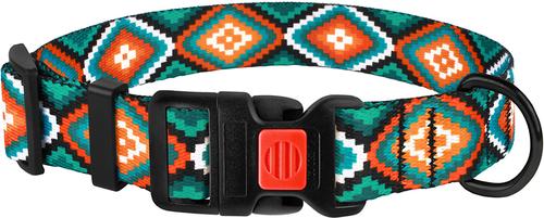 Show full view: CollarDirect Tribal Aztec Nylon Dog Collar, Pattern 3, Small: 10 to 13-in neck, 5/8-in wide slide 5 of 9