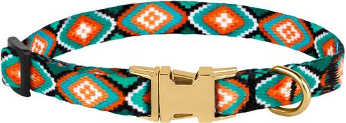 Show full view: CollarDirect Tribal Aztec Nylon Dog Collar, Pattern 3, X-Small: 7 to 10-in neck, 2/5-in wide slide 5 of 7