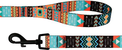 Show full view: CollarDirect Tribal Aztec Nylon Dog Leash, Pattern 2, Medium: 5-ft long, 3/4-in wide slide 2 of 6