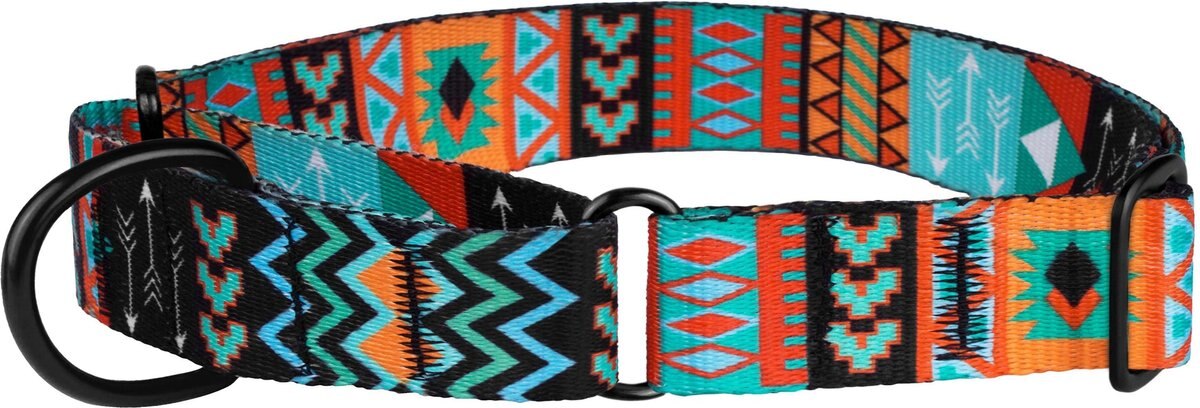 CollarDirect Tribal Pattern 2 Nylon Dog Muzzle, Black, Large/X-Large