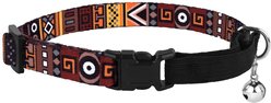 CollarDirect Tribal Pattern Aztec Design Nylon Breakaway Cat Collar with Bell, Multicolor 3, 1 count slide 2 of 4
