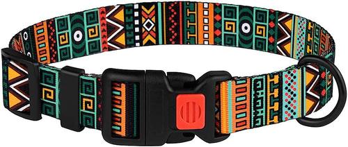 Show full view: CollarDirect Tribal Pattern Aztec Design Nylon Dog Collar, Multicolor 1, Small slide 3 of 7