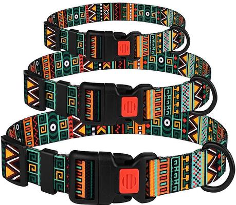 Show full view: CollarDirect Tribal Pattern Aztec Design Nylon Dog Collar, Multicolor 1, X-Large slide 4 of 6