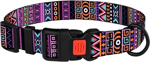 Show full view: CollarDirect Tribal Pattern Aztec Design Nylon Dog Collar, Multicolor 2, Large slide 2 of 6