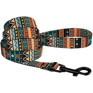 CollarDirect Tribal Pattern Aztec Design Nylon Dog Leash, Multicolor 1, Large