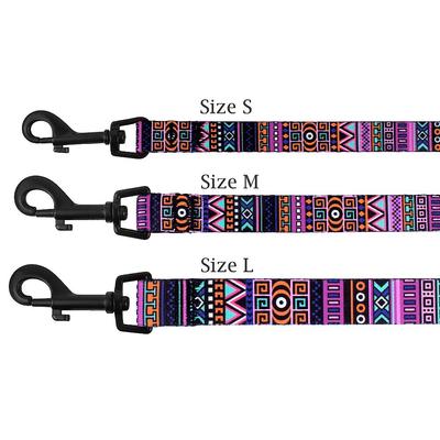 Show full view: CollarDirect Tribal Pattern Aztec Design Nylon Dog Leash, Multicolor 2, Large slide 5 of 6