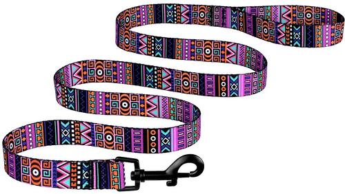 Show full view: CollarDirect Tribal Pattern Aztec Design Nylon Dog Leash, Multicolor 2, Medium slide 2 of 5