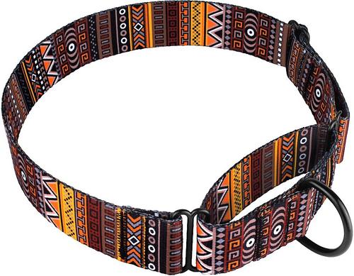Show full view: CollarDirect Tribal Pattern Aztec Design Nylon Martingale Dog Collar, Multicolor 3, Large slide 3 of 5