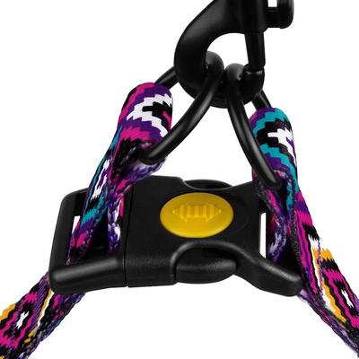 Show full view: CollarDirect Tribal Pattern Ethnic Design Adjustable Nylon Step-in Dog Harness, Multicolor 2, Medium slide 3 of 4