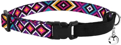 Show full view: CollarDirect Tribal Pattern Ethnic Design Nylon Cat Collar, Multicolor - Pink slide 2 of 5