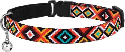 Show full view: CollarDirect Tribal Pattern Ethnic Design Nylon Cat Collar, Multicolor - Red slide 3 of 5