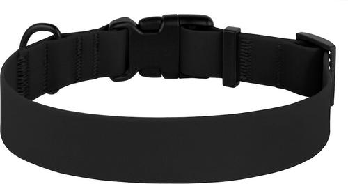 Show full view: CollarDirect Waterproof PVC Coated Dog Collar, Black, Medium slide 3 of 5