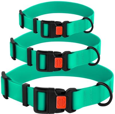 Show full view: CollarDirect Waterproof PVC Coated Dog Collar, Mint Green, Large slide 4 of 5