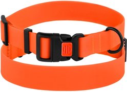 CollarDirect Waterproof PVC Coated Dog Collar, Orange, Medium