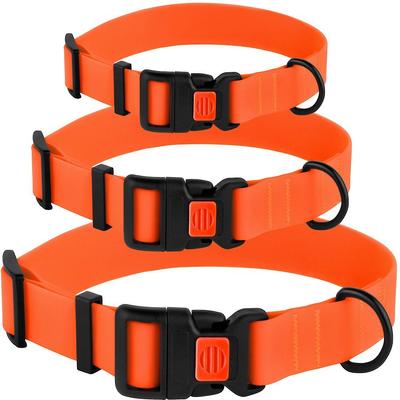 Show full view: CollarDirect Waterproof PVC Coated Dog Collar, Orange, X-Large slide 4 of 5