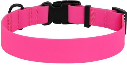 Show full view: CollarDirect Waterproof PVC Coated Dog Collar, Pink, Large slide 3 of 5