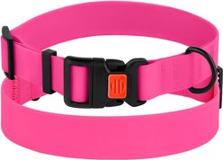 CollarDirect Waterproof PVC Coated Dog Collar, Pink, X-Large