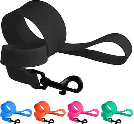 Show full view: CollarDirect Waterproof PVC Coated Dog Leash, Black, Large slide 5 of 5