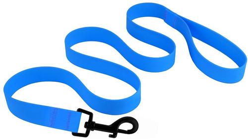 Show full view: CollarDirect Waterproof PVC Coated Dog Leash, Blue, Large slide 3 of 5