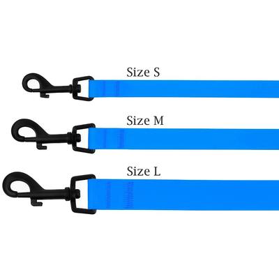 Show full view: CollarDirect Waterproof PVC Coated Dog Leash, Blue, Large slide 4 of 5