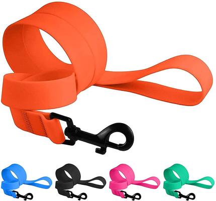 Show full view: CollarDirect Waterproof PVC Coated Dog Leash, Orange, Large slide 5 of 5