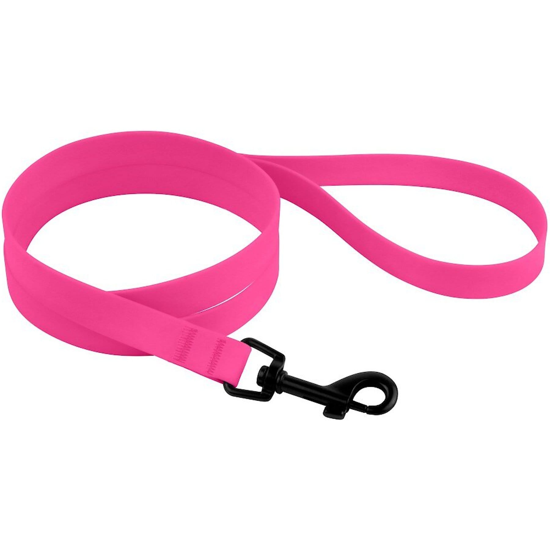 CollarDirect Waterproof PVC Coated Dog Leash, Pink, Large