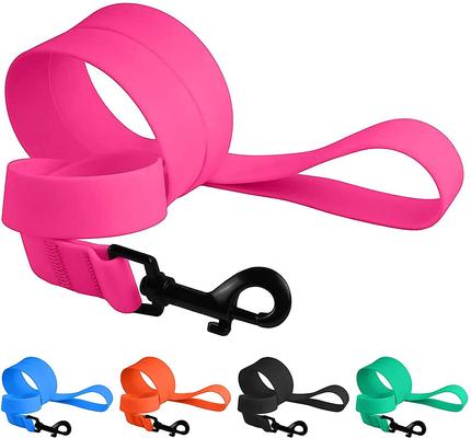 Show full view: CollarDirect Waterproof PVC Coated Dog Leash, Pink, Large slide 5 of 5