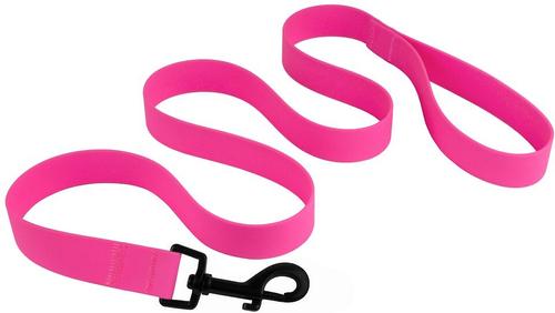 Show full view: CollarDirect Waterproof PVC Coated Dog Leash, Pink, Medium slide 3 of 5