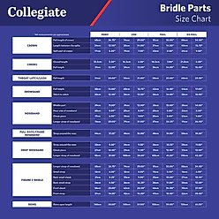 Collegiate Comfitec Training Horse Bridle, Brown, Full slide 2 of 2