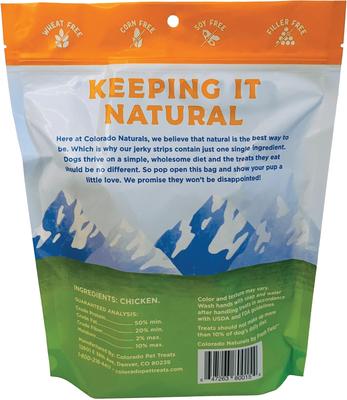 Show full view: Colorado Naturals Chicken Jerky Dog Treats, 16-oz bag slide 3 of 8
