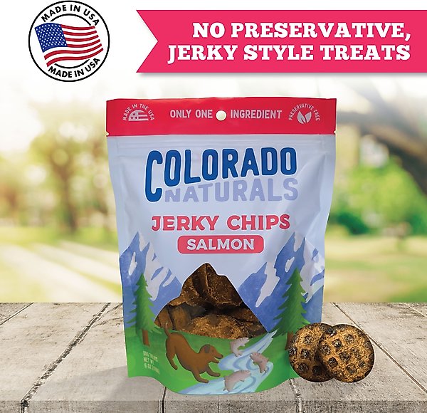 Show full view: Colorado Naturals Salmon Jerky Dog Treats, 6-oz bag slide 4 of 4