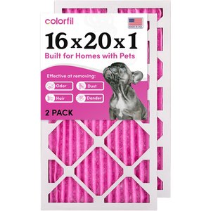 Colorfil MERV 8 Color Changing Air Filter, 2 count, 16 x 20 x 1-in