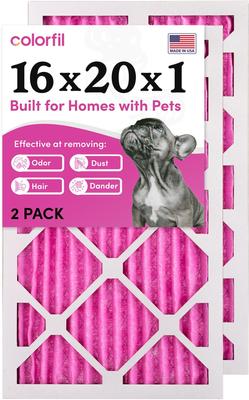 Show full view: Colorfil MERV 8 Color Changing Air Filter, 2 count, 16 x 20 x 1-in slide 1 of 10