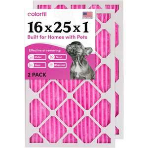 Colorfil MERV 8 Color Changing Air Filter, 2 count, 16 x 25 x 1-in