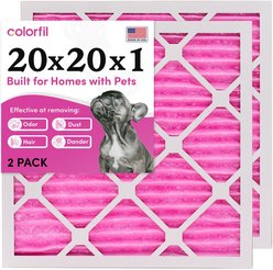 Colorfil MERV 8 Color Changing Air Filter, 2 count, 20 x 20 x 1-in