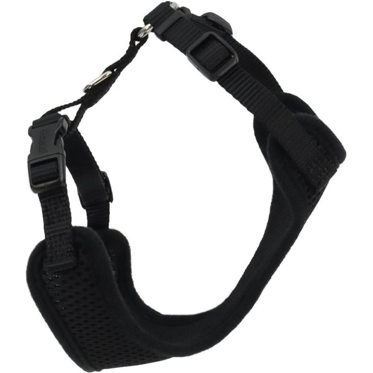 Comfort Soft Mesh Cat Harness, Black, 11 to 14-in chest