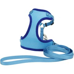 Comfort Soft Mesh Cat Harness & Leash, Blue Lagoon, 11 to 14-in chest
