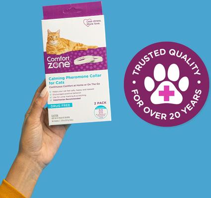 Show full view: Comfort Zone Calming Pheromone Collar for Cats, 1 count slide 8 of 11