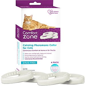 Comfort Zone Calming Pheromone Collar for Cats, 4 count