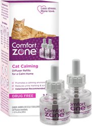 Comfort Zone Calming Pheromone Diffuser Refill for Cats, 30-day, 2 count