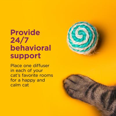 Show full view: Comfort Zone Calming Pheromone Diffuser Refill for Cats, 30-day, 2 count slide 7 of 14