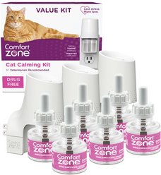 Comfort Zone Calming Kit Pheromone Diffuser for Cats, 3 Diffusers, 6 Refills slide 1 of 7