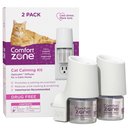 Comfort Zone Calming Kit Pheromone Diffuser for Cats, 2 Diffusers, 2 Refills