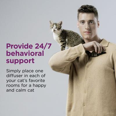 Show full view: Comfort Zone Calming Kit Pheromone Diffuser for Cats, 2 Diffusers, 2 Refills slide 7 of 12